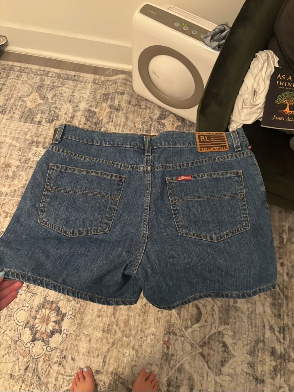 Classic Dark Blue Denim Women’s Shorts
